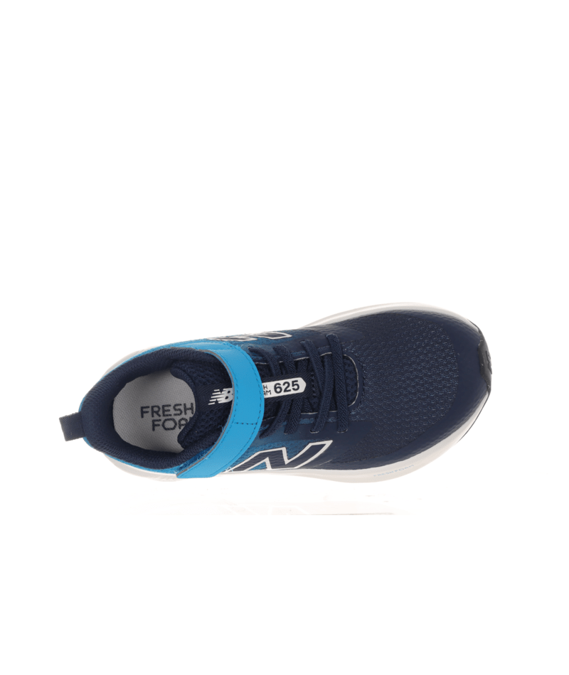 New Balance Kid's Fresh Foam 625 Bungee Lace with Top Strap Shoe Navy