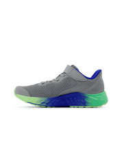 New Balance Kid's Fresh Foam Arishi v4 Bungee Lace with Top Strap Shoe Slate Grey
