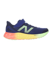 New Balance Kid's Fresh Foam Arishi v4 Bungee Lace with Strap Shoe Blue Oyster
