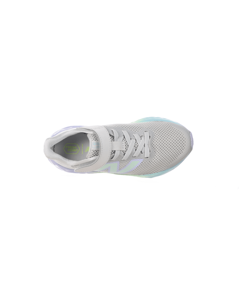 New Balance Kid's Fresh Foam Arishi v4 Bungee Lace with Strap Shoe Grey Matter