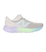 New Balance Kid's Fresh Foam Arishi v4 Bungee Lace with Strap Shoe Grey Matter