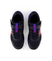 New Balance Kid's 578v1 Bungee Lace with Top Strap Shoe Black/Red/Royal