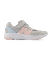 New Balance Kid's 578v1 Bungee Lace with Top Strap Shoe Grey Matter