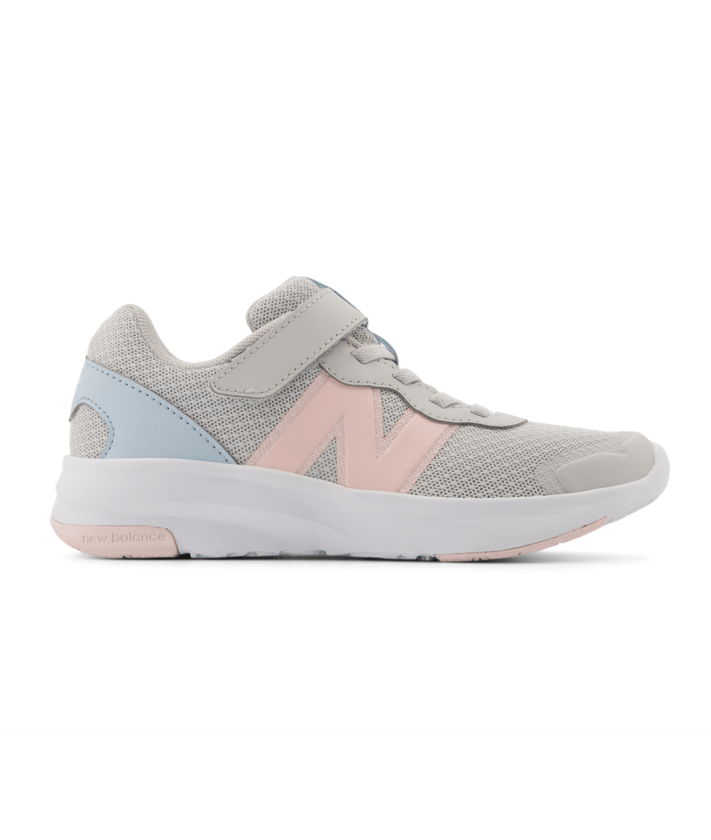 New Balance Kid's 578v1 Bungee Lace with Top Strap Shoe Grey Matter