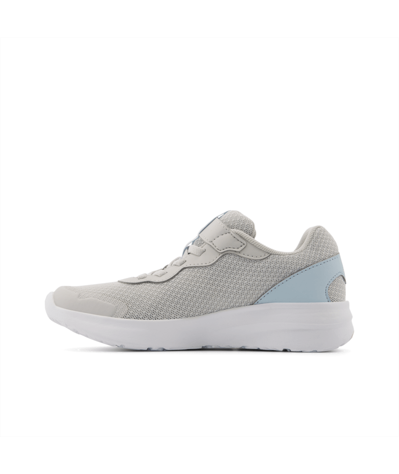 New Balance Kid's 578v1 Bungee Lace with Top Strap Shoe Grey Matter