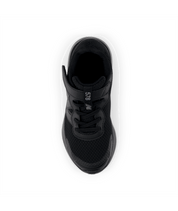 New Balance Kid's 578v1 Bungee Lace with Top Strap Shoe Black