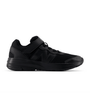 New Balance Kid's 578v1 Bungee Lace with Top Strap Shoe Black