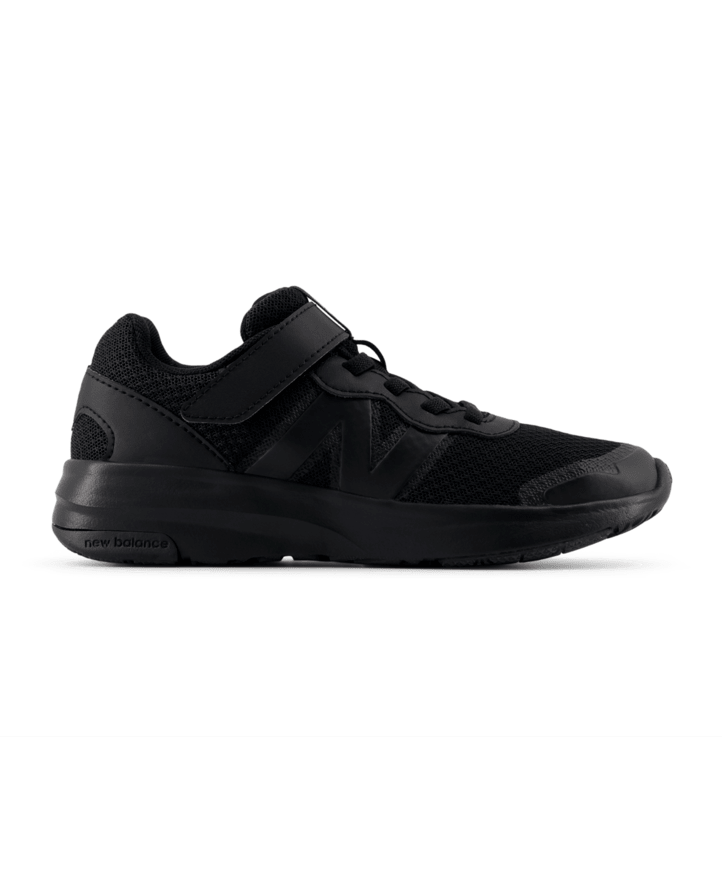 New Balance Kid's 578v1 Bungee Lace with Top Strap Shoe Black