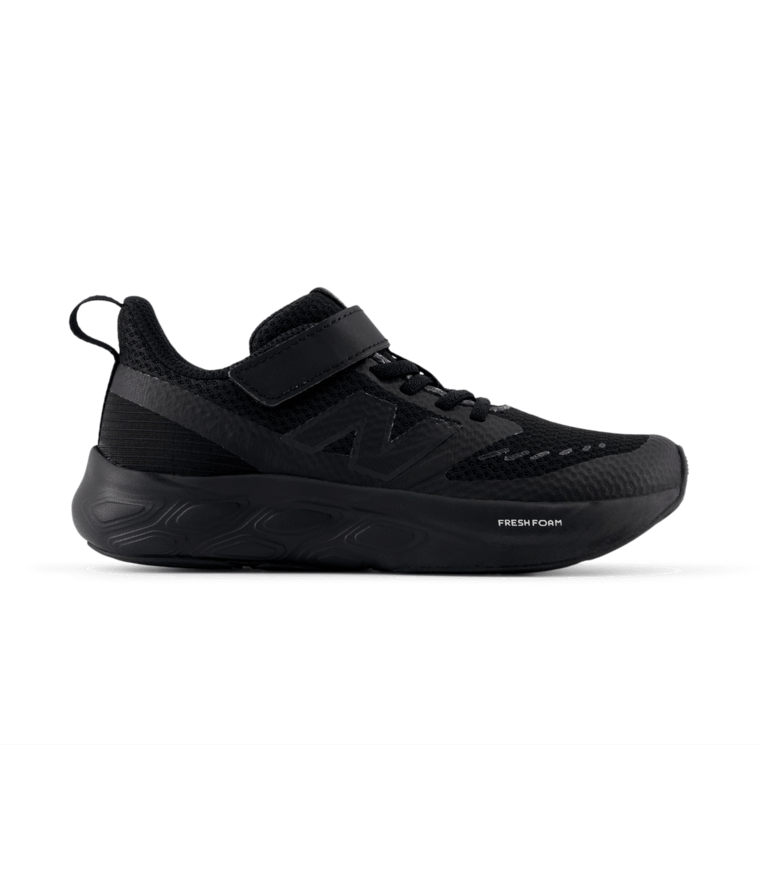 New Balance Kid's Fresh Foam 625 Bungee Lace with Top Strap Shoe Black