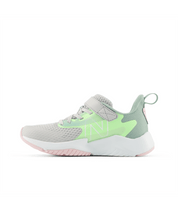 New Balance Kid's Rave Run v2 Bungee Lace + Strap Shoe Grey Matter