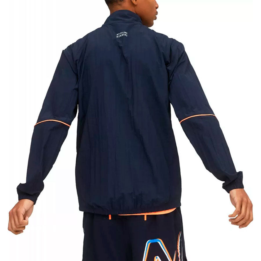 New Balance Graphic Impact Run Packable Jacket Eclipse