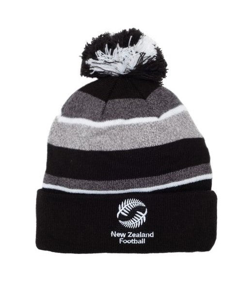 New Zealand Football Tundra Beanie Black/Grey