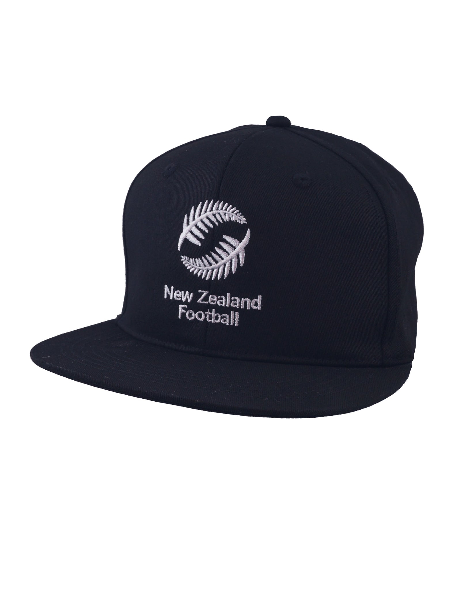 New Zealand Football Flat Peak Cap Black
