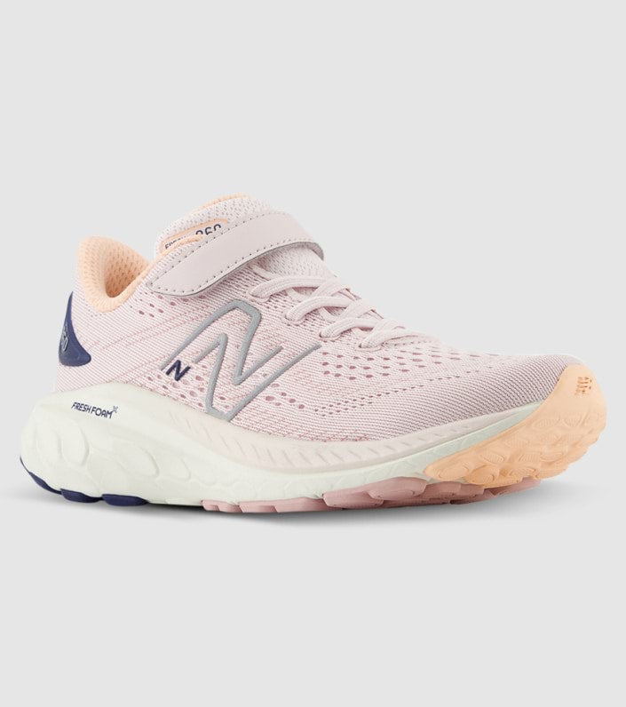 New Balance Kid's Fresh Foam X 860v13 Bungee Lace with Top Strap Shoe Pink