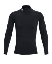 Under Armour HeatGear® Men's Mock Long Sleeve Top Black