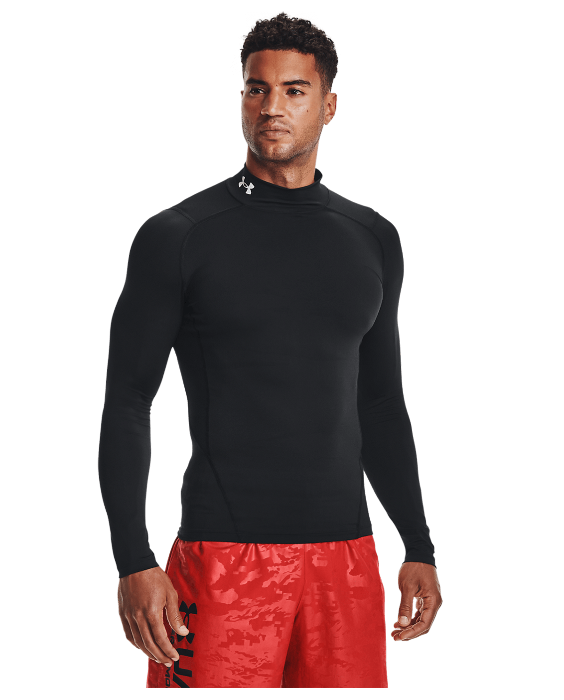 Under Armour HeatGear® Men's Mock Long Sleeve Top Black