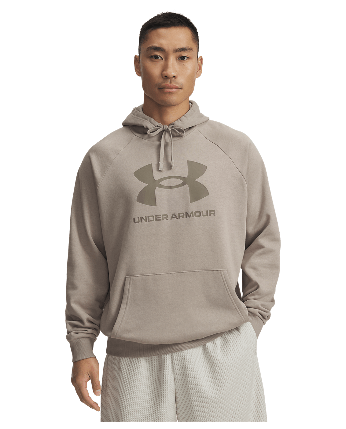 Under Armour Rival Fleece Big Logo Hoodie Timberwolf