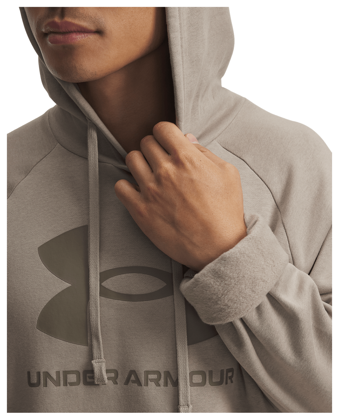 Under Armour Rival Fleece Big Logo Hoodie Timberwolf