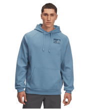 Under Armour Rival Fleece Graphic OD Hoodie Blue Smoke