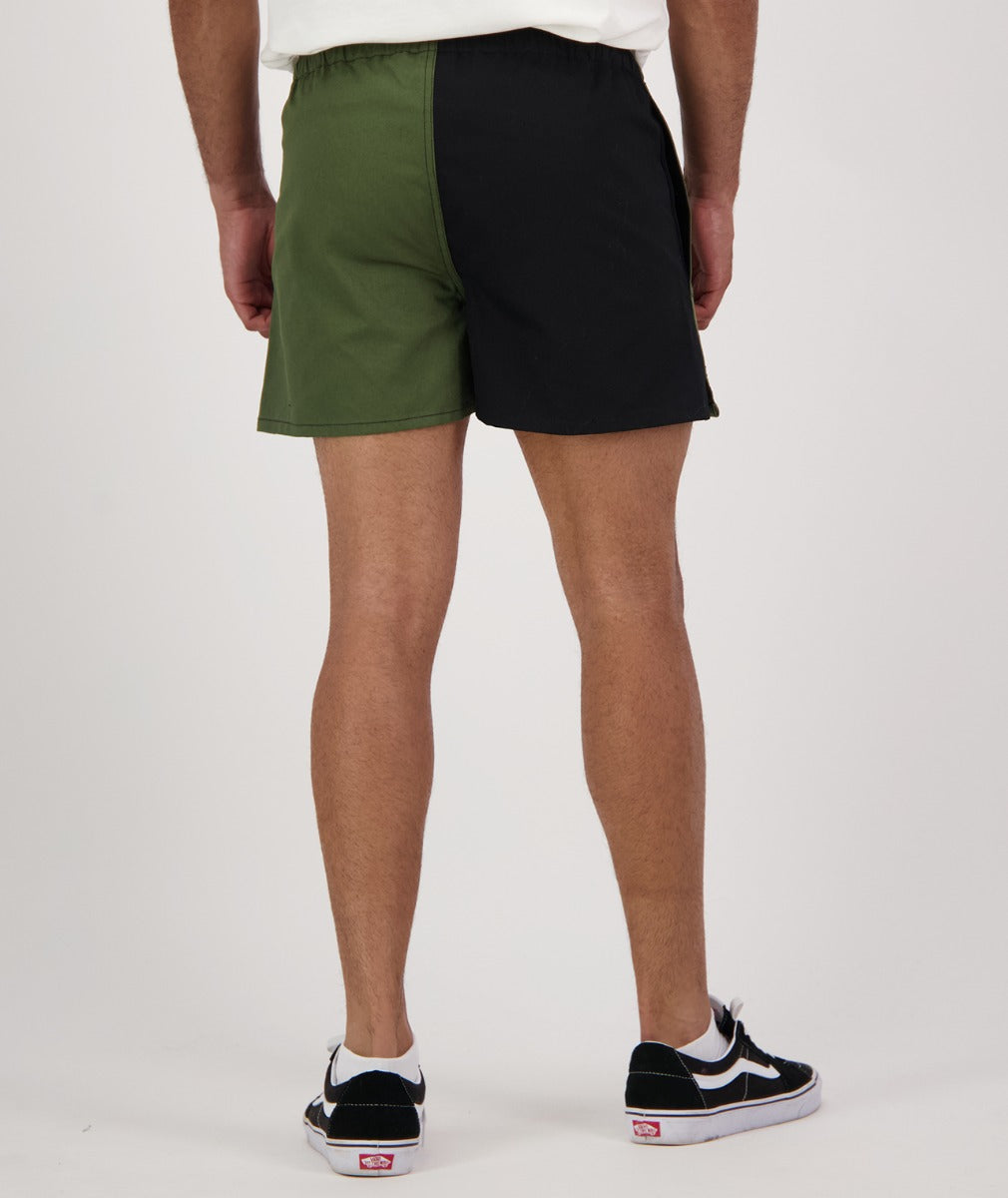 Swanndri Cotton Rugby Short Black RYOS NZ