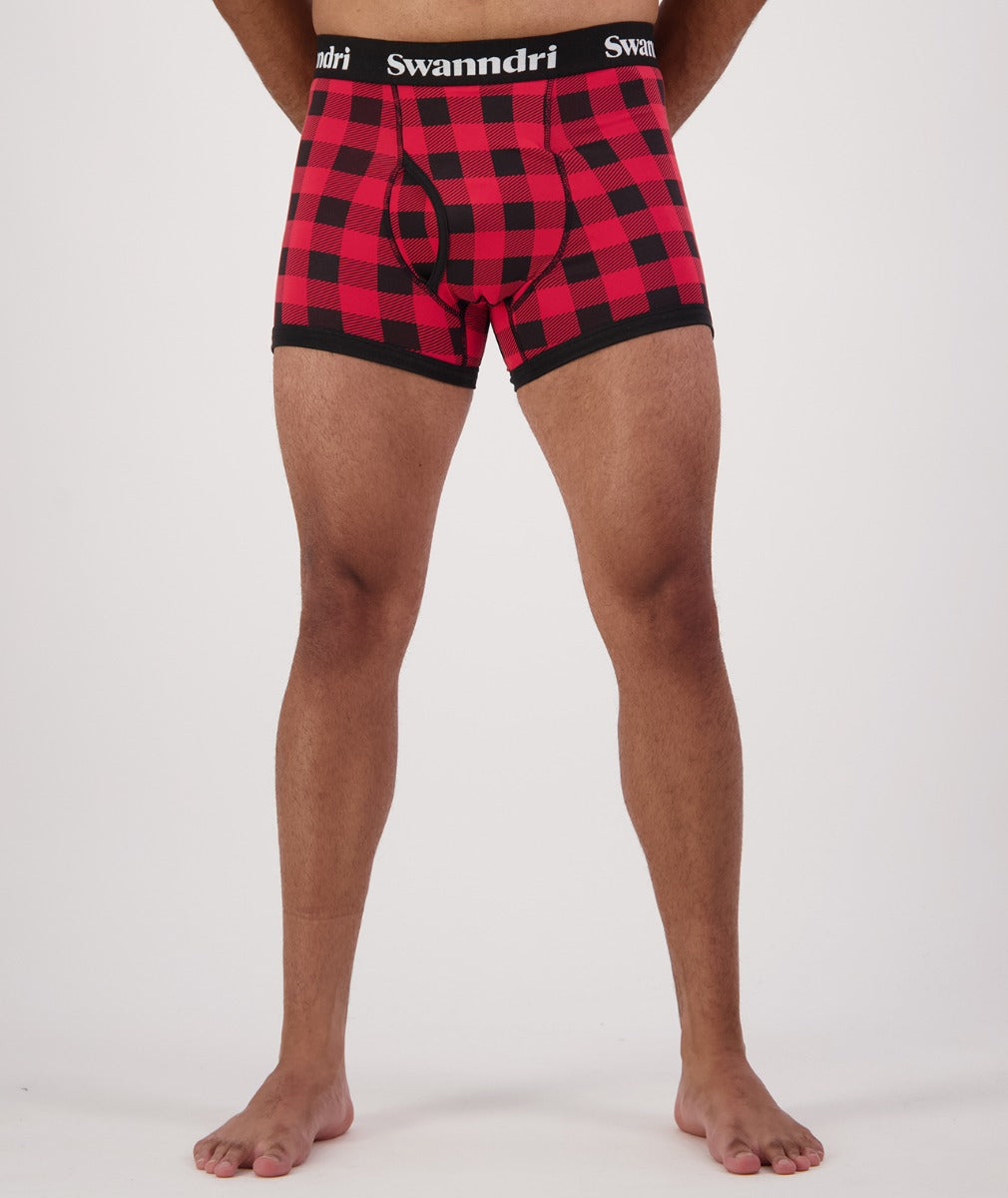 Swanndri Men's Cotton Undies Red/Black