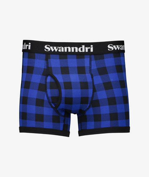 Swanndri Men's Cotton Undies Blue/Black
