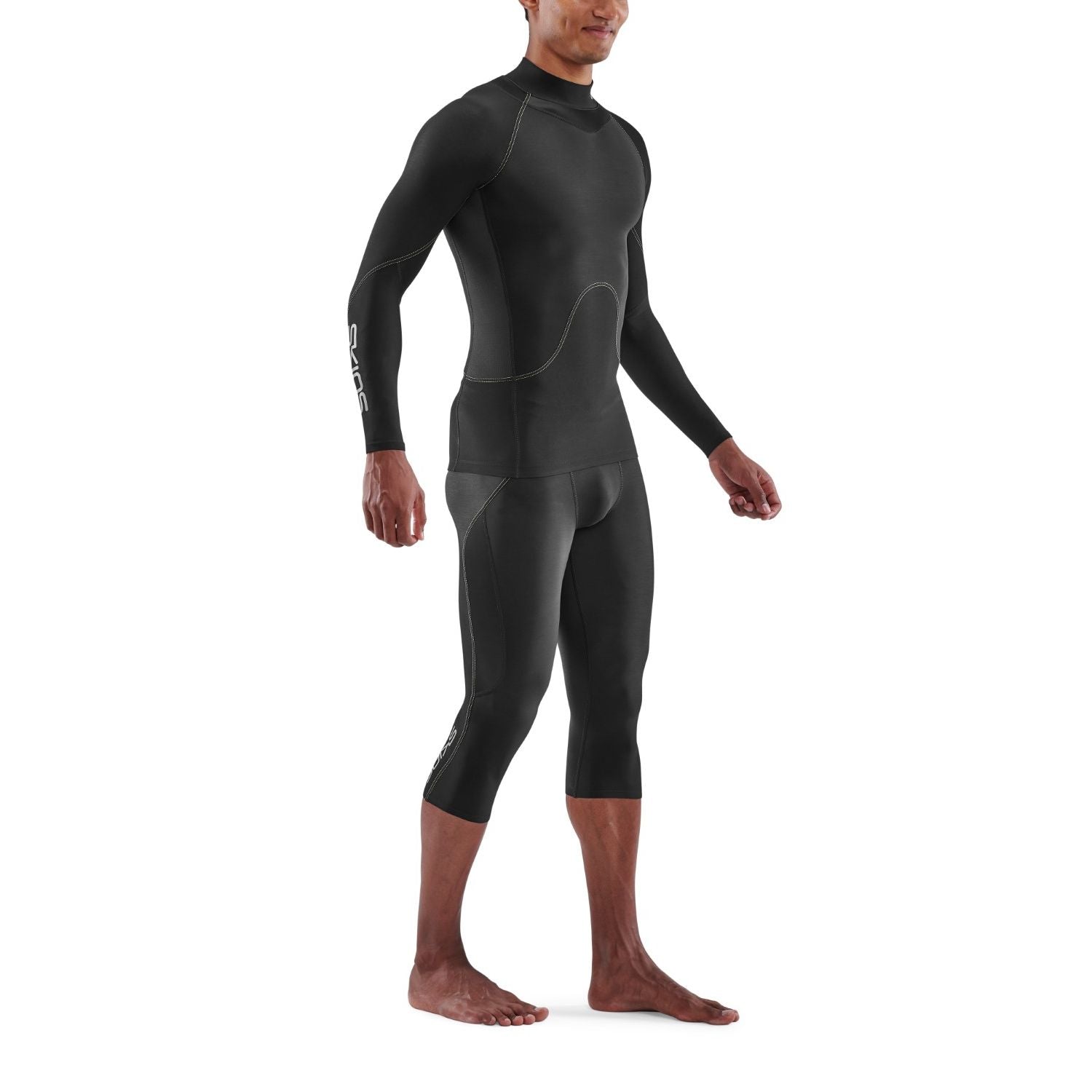 SKINS Men's Series-3 Thermal Long Sleeve Top Black