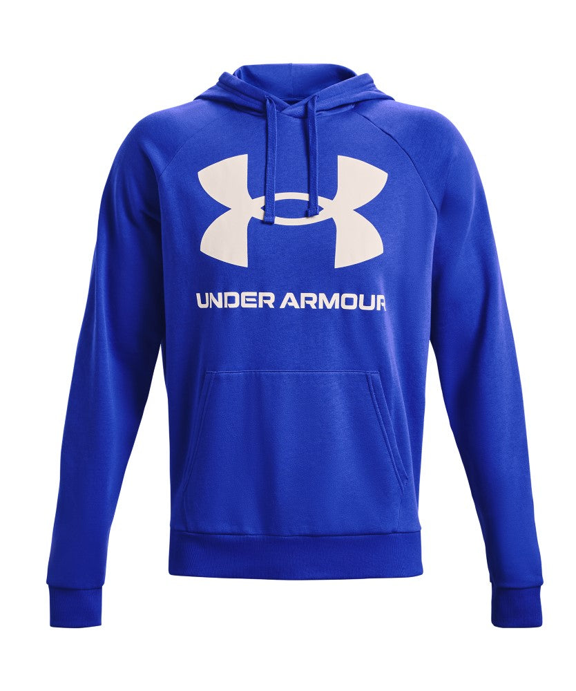 UA Rival Fleece Big Logo Hoodie Versa Blue
