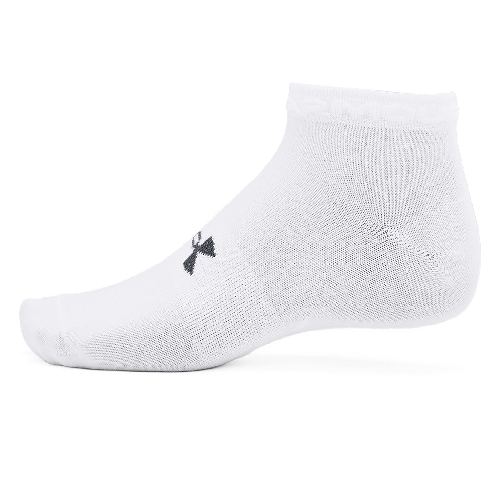 Under Armour Essential Low Cut Sock 3Pk White