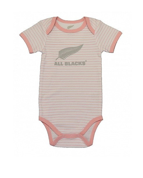 All Blacks Infants Bodysuit Pink Stripe