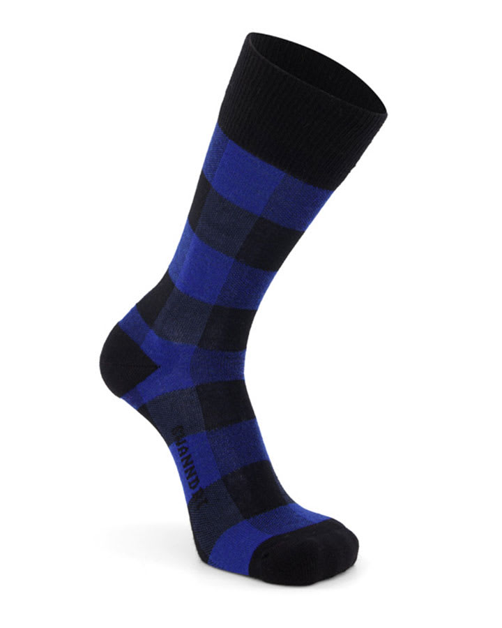 Swanndri Colombo Check Merino Sock Blue/Black