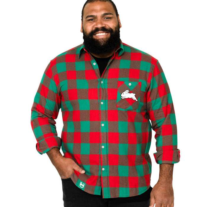 South Sydney Rabbitohs NRL Lumberjack Flannel Shirt