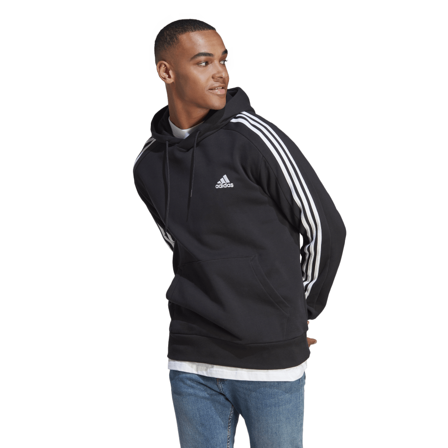 adidas Ess 3S French Terry Hoodie Black
