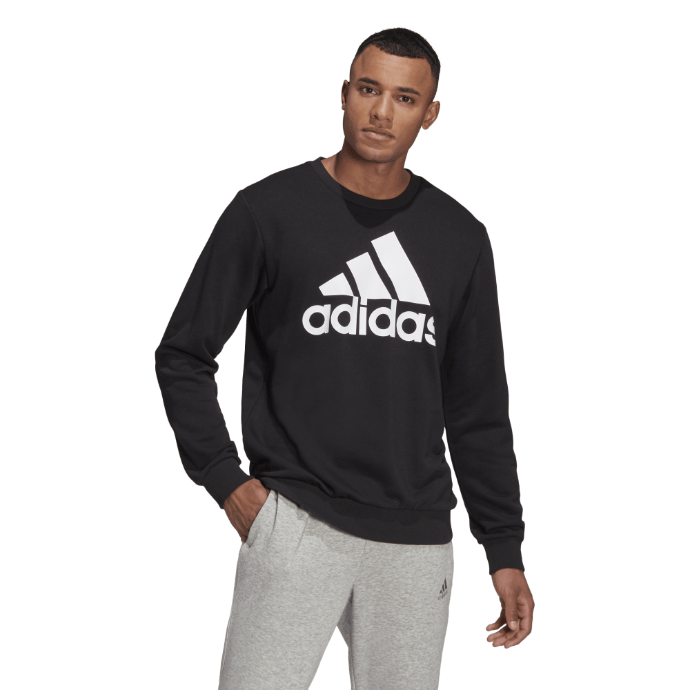 Adidas Big Logo French Terry Sweatshirt Black