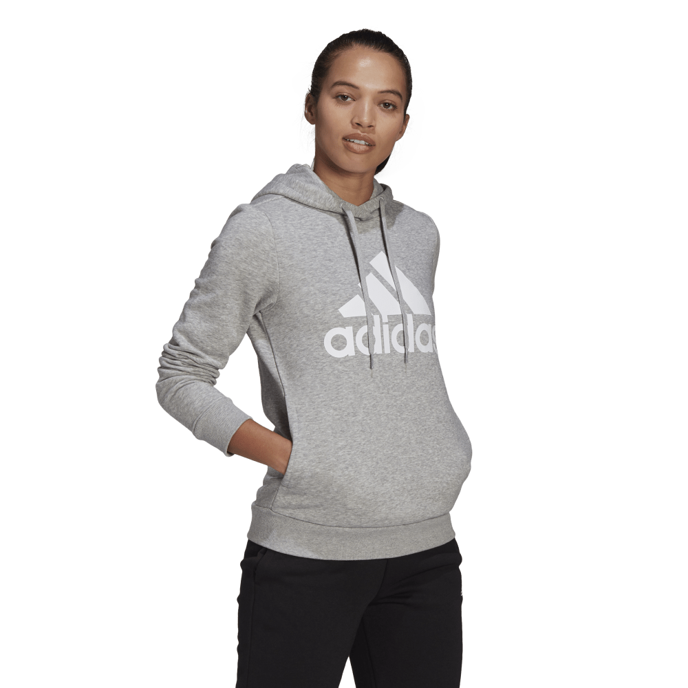 Adidas Women's Essentials Logo Fleece Hoodie Grey