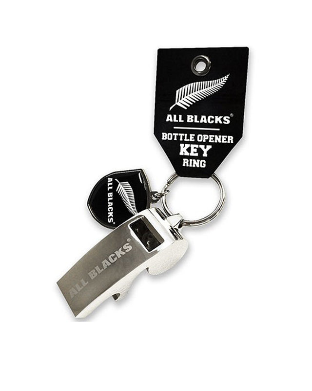 All Blacks Whistle Bottle Opener Keyring