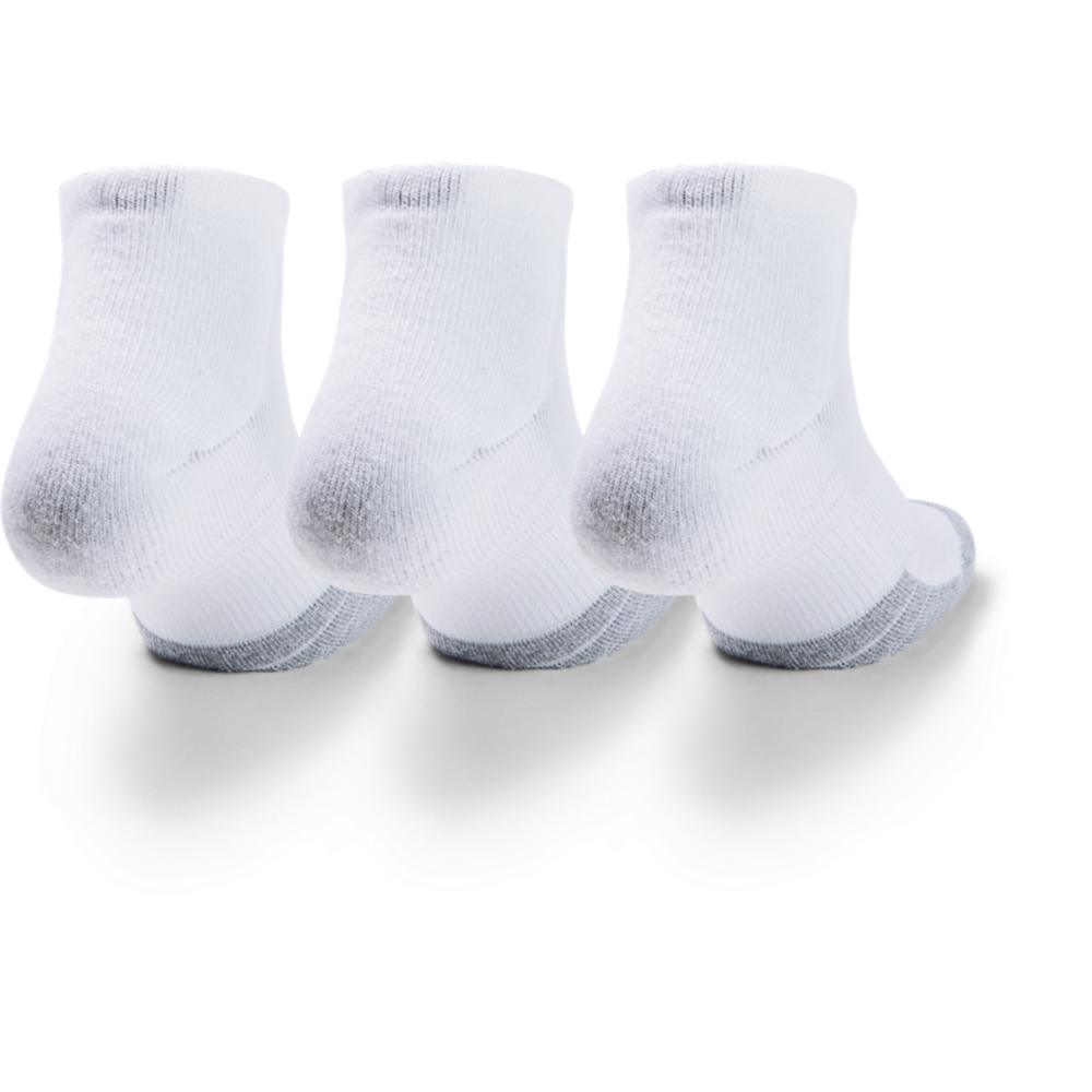 Under Armour HeatGear® Lo Cut Socks 3-Pack White