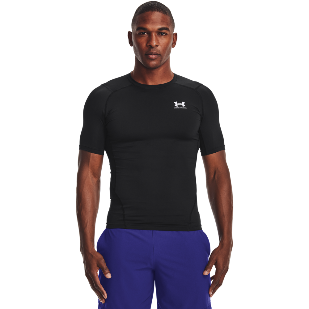 Under Armour Mens HG Armour Comp SS Tee Black