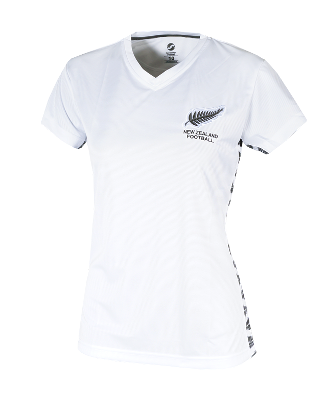 New Zealand Football Women's Supporters Shirt White
